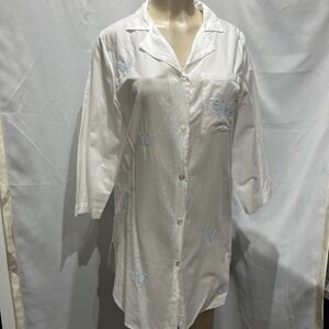 Kassatly Palm Beach Handmade Cotton Gauze Shirt Dress Petite Madeira Portugal